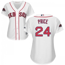 Women's Majestic Boston Red Sox #26 Wade Boggs Authentic Green Salute to Service 2018 World Series Champions MLB Jersey