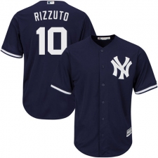 Youth Majestic New York Yankees #10 Phil Rizzuto Replica Navy Blue Alternate MLB Jersey