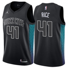 Women's Nike Jordan Charlotte Hornets #41 Glen Rice Swingman Black NBA Jersey - City Edition