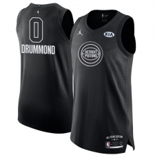 Men's Nike Detroit Pistons #0 Andre Drummond Authentic Black 2018 All-Star Game NBA Jersey