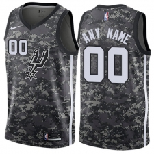 Women's Nike San Antonio Spurs Customized Swingman Camo NBA Jersey - City Edition