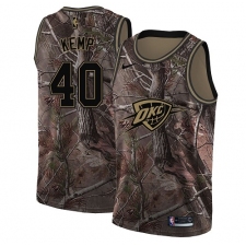 Men's Nike Oklahoma City Thunder #40 Shawn Kemp Swingman Camo Realtree Collection NBA Jersey