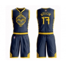 Men's Golden State Warriors #17 Chris Mullin Swingman Navy Blue Basketball Suit 2019 Basketball Finals Bound Jersey - City Edition