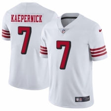 Men's Nike San Francisco 49ers #7 Colin Kaepernick Limited White Rush Vapor Untouchable NFL Jersey