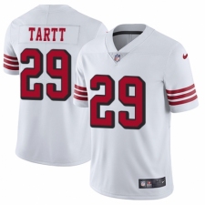 Men's Nike San Francisco 49ers #29 Jaquiski Tartt Limited White Rush Vapor Untouchable NFL Jersey