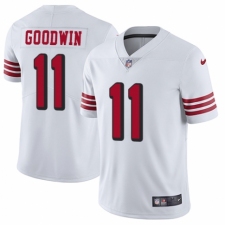Men's Nike San Francisco 49ers #11 Marquise Goodwin Elite White Rush Vapor Untouchable NFL Jersey