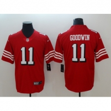Men's Nike San Francisco 49ers #11 Marquise Goodwin Limited red Rush Vapor Untouchable NFL Jerseys