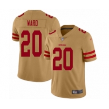 Women's San Francisco 49ers #20 Jimmie Ward Limited Gold Inverted Legend Football Jersey