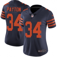 Women's Nike Chicago Bears #34 Walter Payton Elite Navy Blue Alternate NFL Jersey