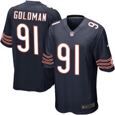 Youth Nike Chicago Bears #91 Eddie Goldman Game Navy Blue Team Color NFL Jersey