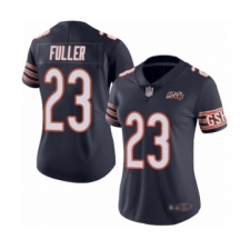 Women's Chicago Bears #23 Kyle Fuller Navy Blue Team Color 100th Season Limited Football Jersey