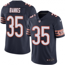 Youth Nike Chicago Bears #35 Johnthan Banks Elite Navy Blue Team Color NFL Jersey