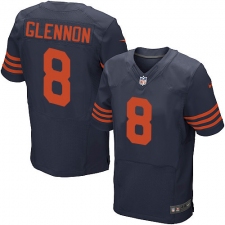 Men's Nike Chicago Bears #8 Mike Glennon Elite Navy Blue Alternate NFL Jersey