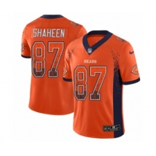 Youth Nike Chicago Bears #87 Adam Shaheen Limited Orange Rush Drift Fashion NFL Jersey