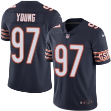 Youth Nike Chicago Bears #97 Willie Young Elite Navy Blue Team Color NFL Jersey