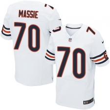 Men's Nike Chicago Bears #70 Bobby Massie Elite White NFL Jersey