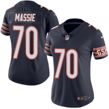 Women's Nike Chicago Bears #70 Bobby Massie Elite Navy Blue Team Color NFL Jersey