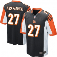Men's Nike Cincinnati Bengals #27 Dre Kirkpatrick Game Black Team Color NFL Jersey