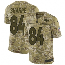 Youth Nike Denver Broncos #84 Shannon Sharpe Limited Camo 2018 Salute to Service NFL Jersey