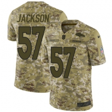 Youth Nike Denver Broncos #57 Tom Jackson Limited Camo 2018 Salute to Service NFL Jersey