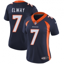 Women's Nike Denver Broncos #7 John Elway Elite Navy Blue Alternate NFL Jersey