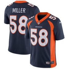 Youth Nike Denver Broncos #58 Von Miller Navy Blue Alternate Vapor Untouchable Limited Player NFL Jersey