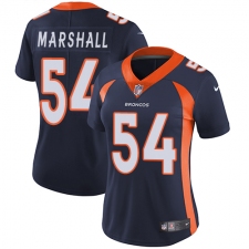 Women's Nike Denver Broncos #54 Brandon Marshall Elite Navy Blue Alternate NFL Jersey