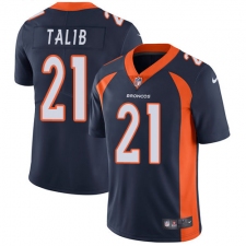 Youth Nike Denver Broncos #21 Aqib Talib Elite Navy Blue Alternate NFL Jersey
