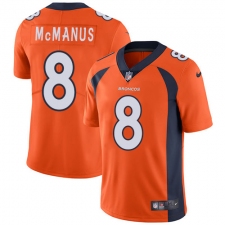 Youth Nike Denver Broncos #8 Brandon McManus Elite Orange Team Color NFL Jersey