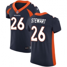 Men's Nike Denver Broncos #26 Darian Stewart Navy Blue Alternate Vapor Untouchable Elite Player NFL Jersey
