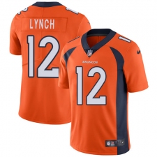 Youth Nike Denver Broncos #12 Paxton Lynch Orange Team Color Vapor Untouchable Limited Player NFL Jersey