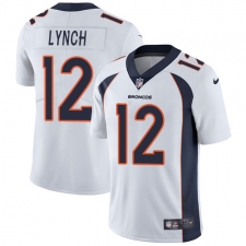 Youth Nike Denver Broncos #12 Paxton Lynch White Vapor Untouchable Limited Player NFL Jersey