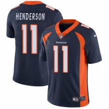 Youth Nike Denver Broncos #11 Carlos Henderson Elite Navy Blue Alternate NFL Jersey