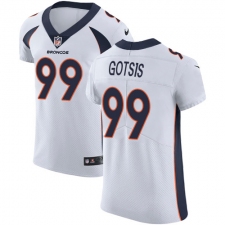 Men's Nike Denver Broncos #99 Adam Gotsis White Vapor Untouchable Elite Player NFL Jersey