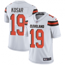 Men's Nike Cleveland Browns #19 Bernie Kosar White Vapor Untouchable Limited Player NFL Jersey