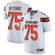 Youth Nike Cleveland Browns #75 Joel Bitonio Elite White NFL Jersey