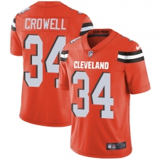 Youth Nike Cleveland Browns #34 Isaiah Crowell Orange Alternate Vapor Untouchable Limited Player NFL Jersey