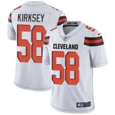 Youth Nike Cleveland Browns #58 Christian Kirksey White Vapor Untouchable Limited Player NFL Jersey