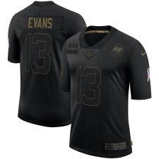 Men's Tampa Bay Buccaneers #13 Mike Evans Black Nike 2020 Salute To Service Limited Jersey