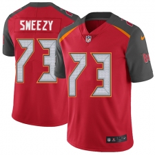 Youth Nike Tampa Bay Buccaneers #73 J. R. Sweezy Elite Red Team Color NFL Jersey