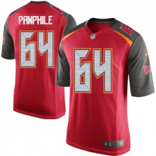 Men's Nike Tampa Bay Buccaneers #64 Kevin Pamphile Game Red Team Color NFL Jersey