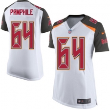 Women's Nike Tampa Bay Buccaneers #64 Kevin Pamphile Game White NFL Jersey