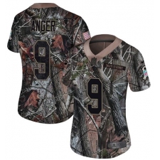 Women's Nike Tampa Bay Buccaneers #9 Bryan Anger Limited Camo Rush Realtree NFL Jersey