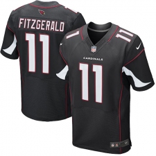 Men's Nike Arizona Cardinals #11 Larry Fitzgerald Elite Black Alternate NFL Jersey