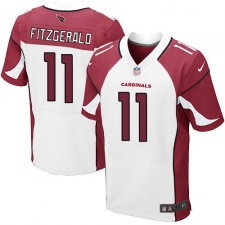Men's Nike Arizona Cardinals #11 Larry Fitzgerald Elite White NFL Jersey
