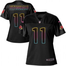 Women's Nike Arizona Cardinals #11 Larry Fitzgerald Game Black Fashion NFL Jersey
