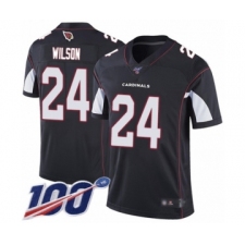Men's Arizona Cardinals #24 Adrian Wilson Black Alternate Vapor Untouchable Limited Player 100th Season Football Jersey