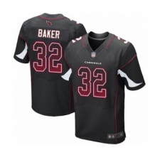 Men's Arizona Cardinals #32 Budda Baker Elite Black Alternate Drift Fashion Football Jersey