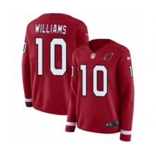 Women's Nike Arizona Cardinals #10 Chad Williams Limited Red Therma Long Sleeve NFL Jersey