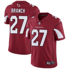 Youth Nike Arizona Cardinals #27 Tyvon Branch Red Team Color Vapor Untouchable Limited Player NFL Jersey